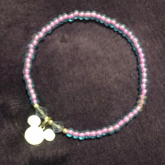 Mickey Mouse Beaded Bracelet and Ring Set - Picture 3 of 4